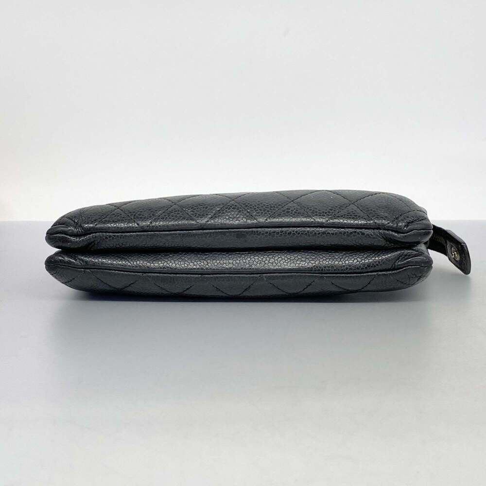 CHANEL Black Caviar Leather Clutch Bag - Picture 3 of 10